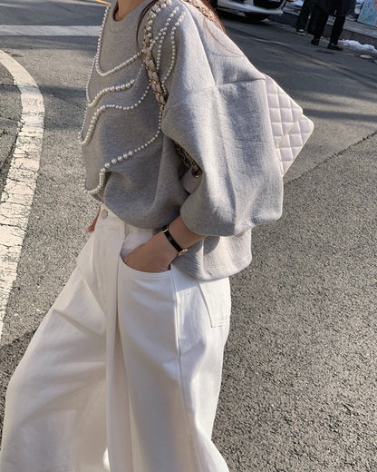 Heavy Embellished Beaded Loose Top