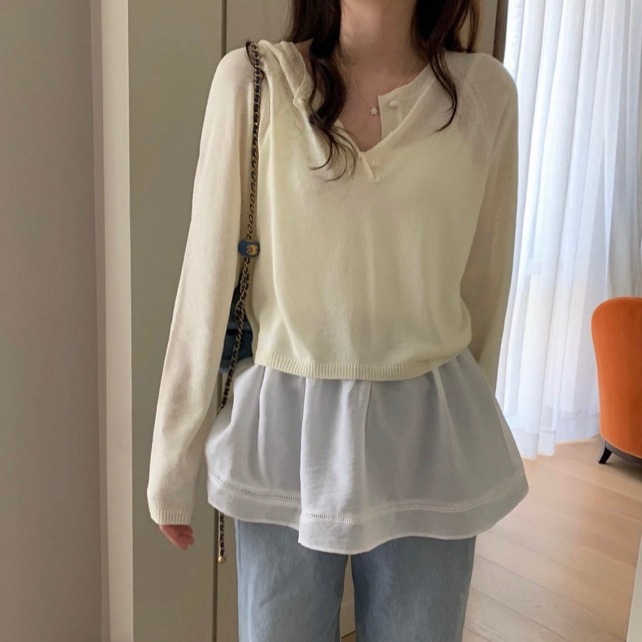 Sweet and Simple Solid Color Knit Sweater