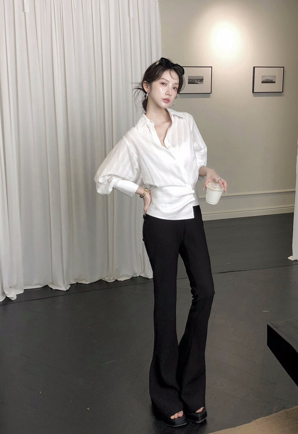 Korean Chic Long Sleeve Shirt