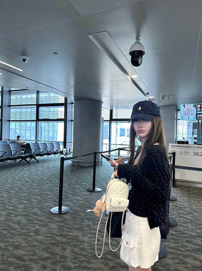 Sweet Vintage Floral Strap Dress + Slimming Cardigan Set