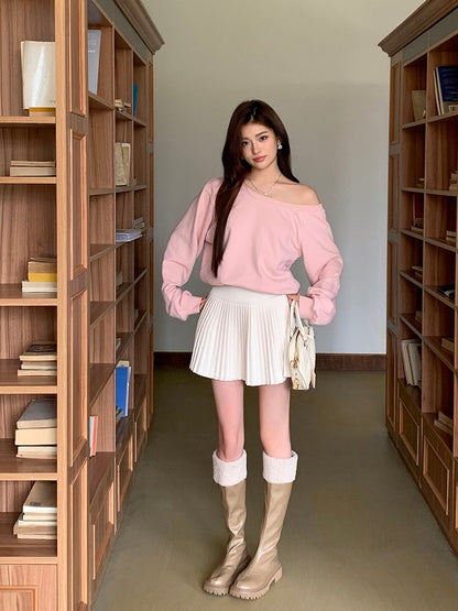 高腰百搭風琴百褶裙