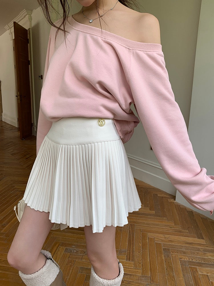 高腰百搭風琴百褶裙