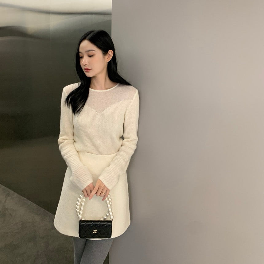 性感簡約修身針織top