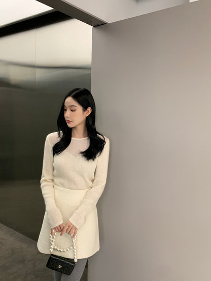 性感簡約修身針織top