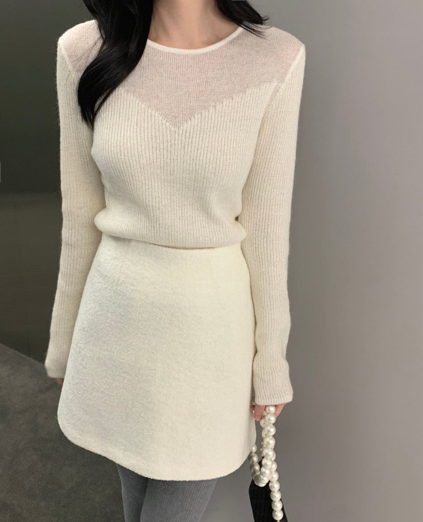 性感簡約修身針織top