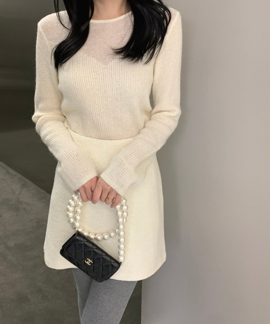 性感簡約修身針織top