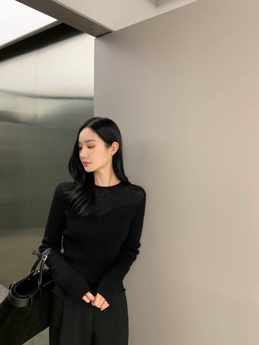 性感簡約修身針織top