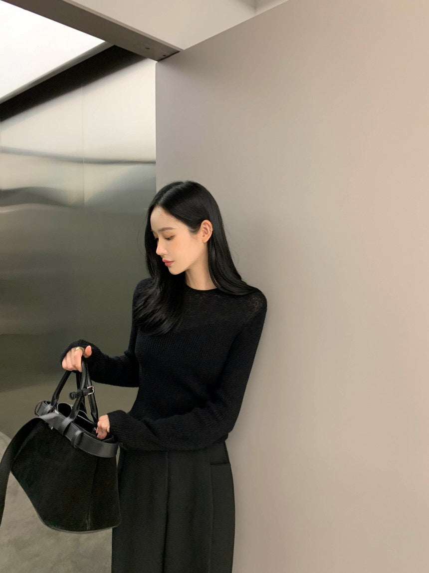 性感簡約修身針織top