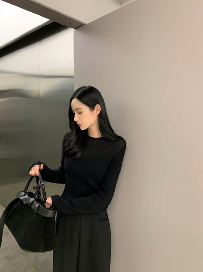 性感簡約修身針織top