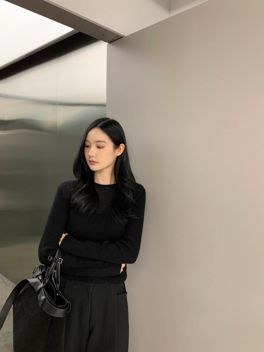 性感簡約修身針織top