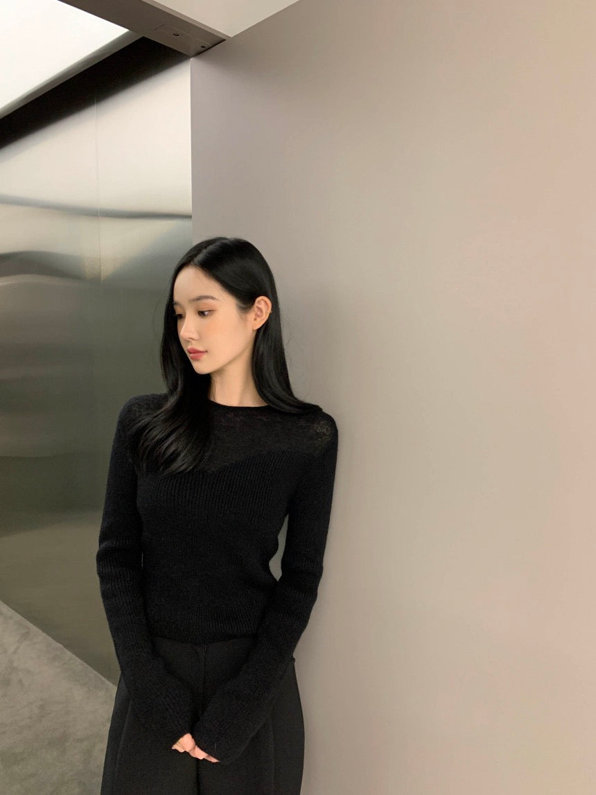 性感簡約修身針織top