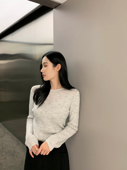 性感簡約修身針織top