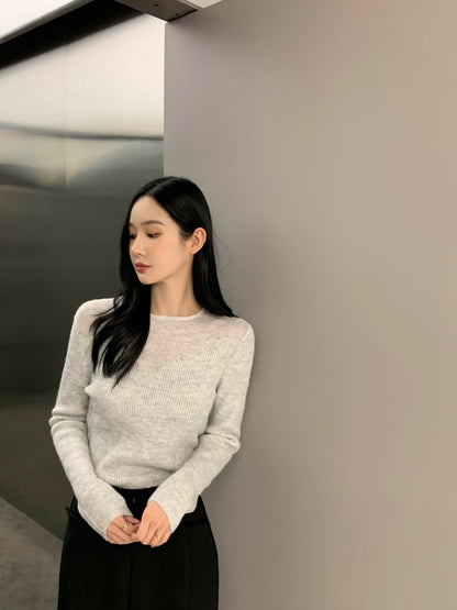 性感簡約修身針織top