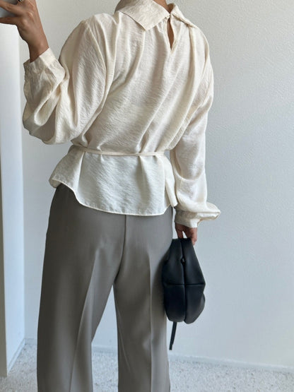 Minimalist Lapel Elegant Shirt