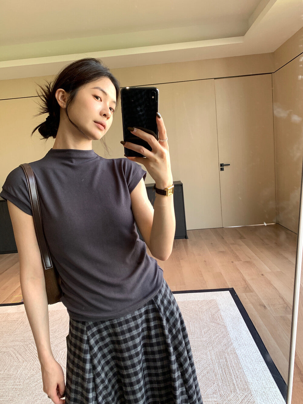 Versatile Slim-Fit Mock Neck Base Layer Top