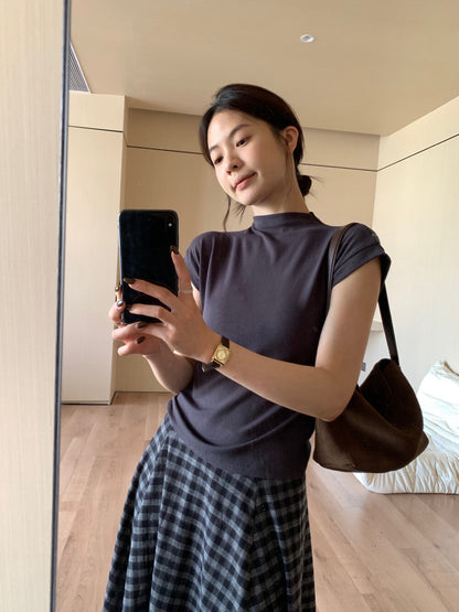 Versatile Slim-Fit Mock Neck Base Layer Top