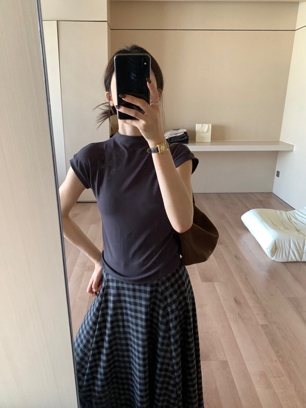 Versatile Slim-Fit Mock Neck Base Layer Top