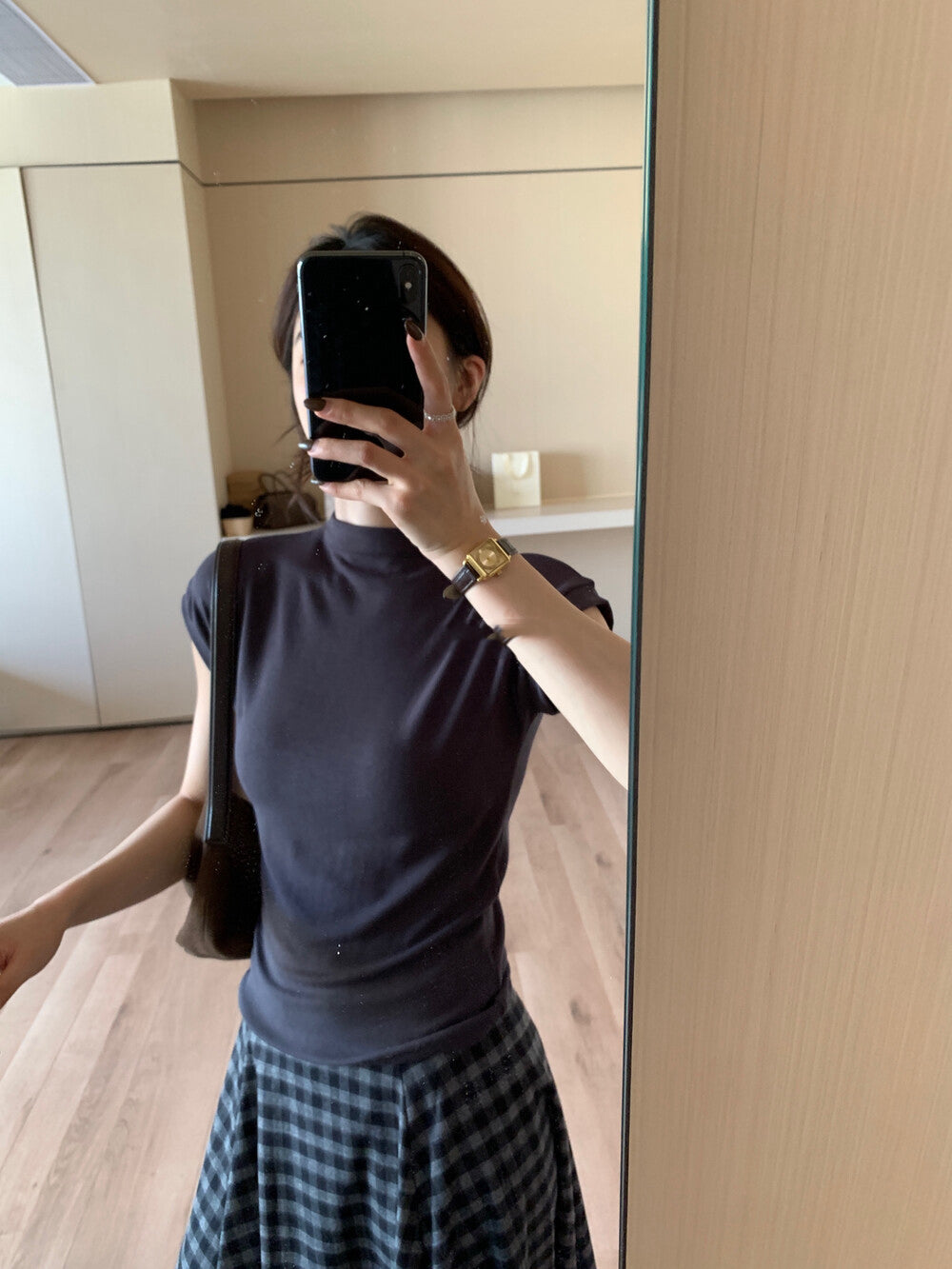 Versatile Slim-Fit Mock Neck Base Layer Top