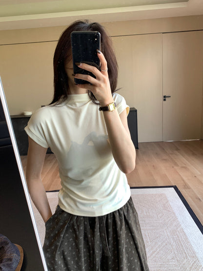 Versatile Slim-Fit Mock Neck Base Layer Top