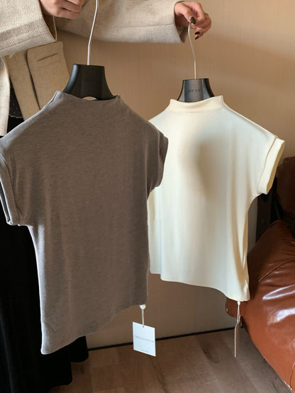 Versatile Slim-Fit Mock Neck Base Layer Top