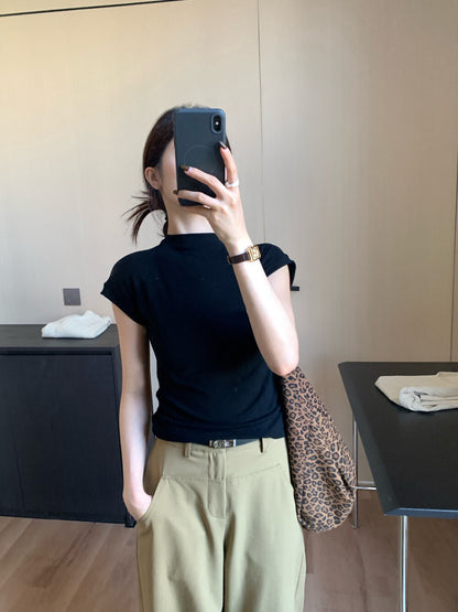 Versatile Slim-Fit Mock Neck Base Layer Top