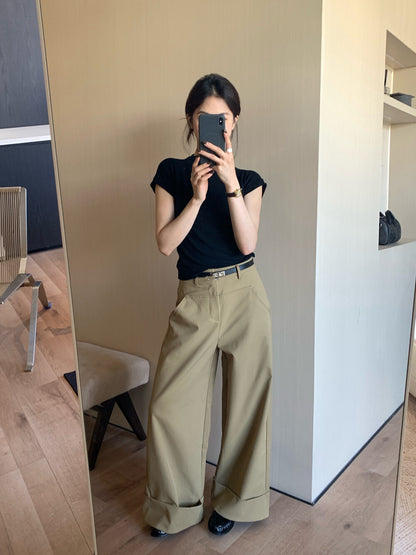 Versatile Slim-Fit Mock Neck Base Layer Top