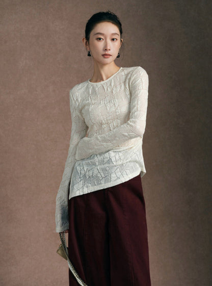 Asymmetrical Ruched Slim Top