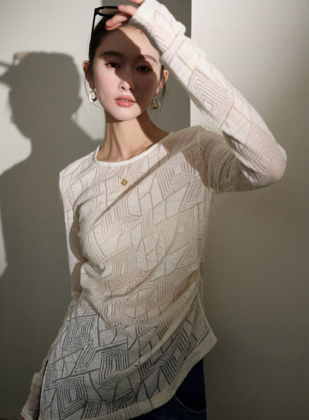 Asymmetrical Ruched Slim Top