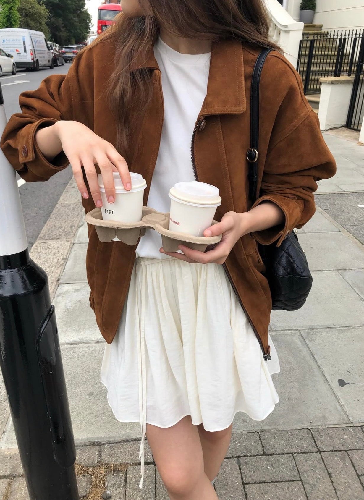 復古鬆緊邊外套