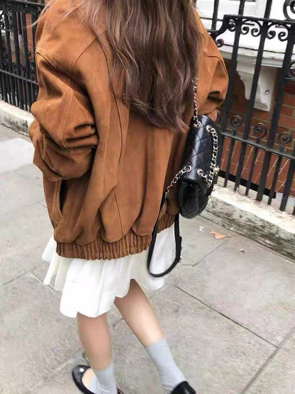 復古鬆緊邊外套