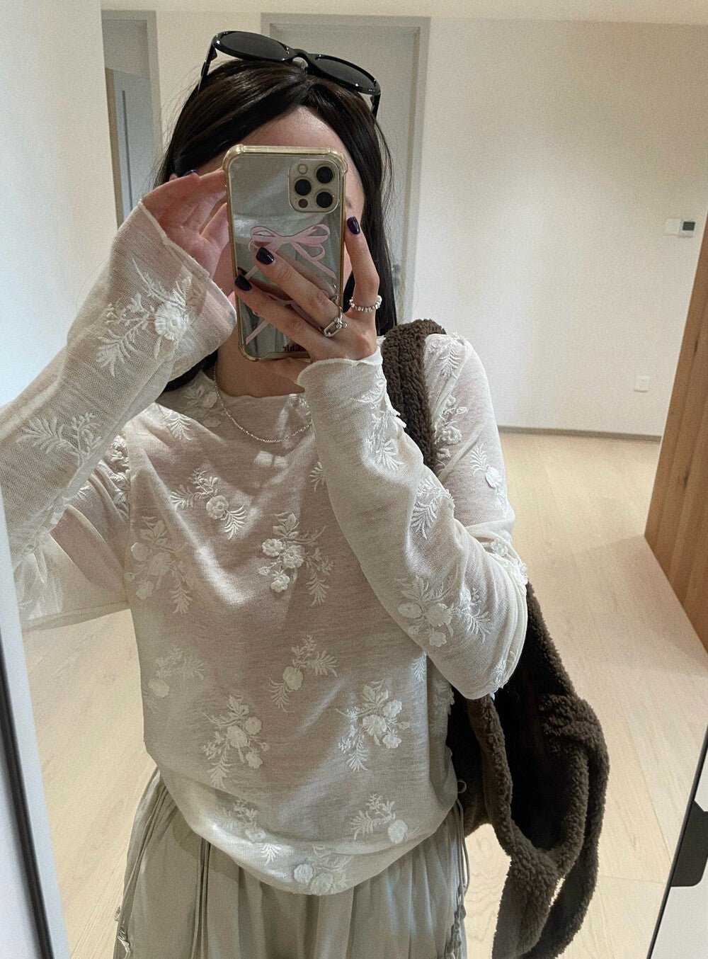 Handcrafted Lace Embroidered Top