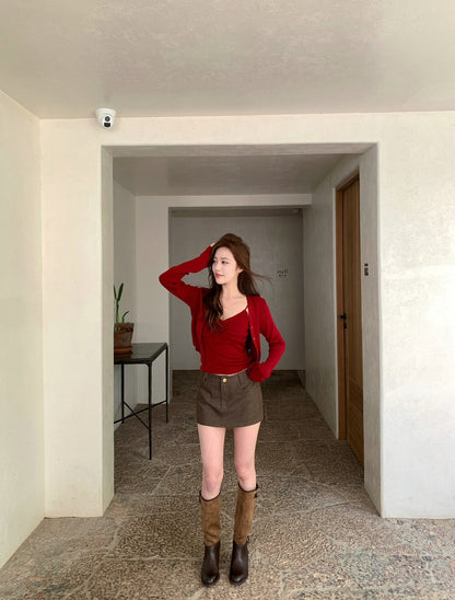 山茶花吊帶+開衫set