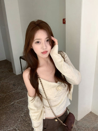 山茶花吊帶+開衫set