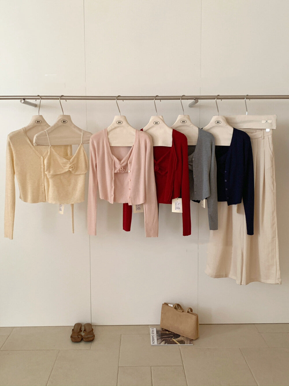 山茶花吊帶+開衫set