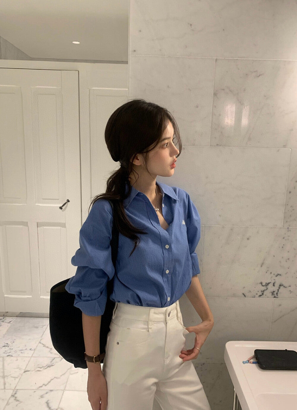 Vintage Embroidered Loose Shirt