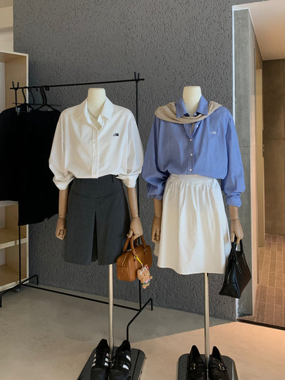 Vintage Embroidered Loose Shirt