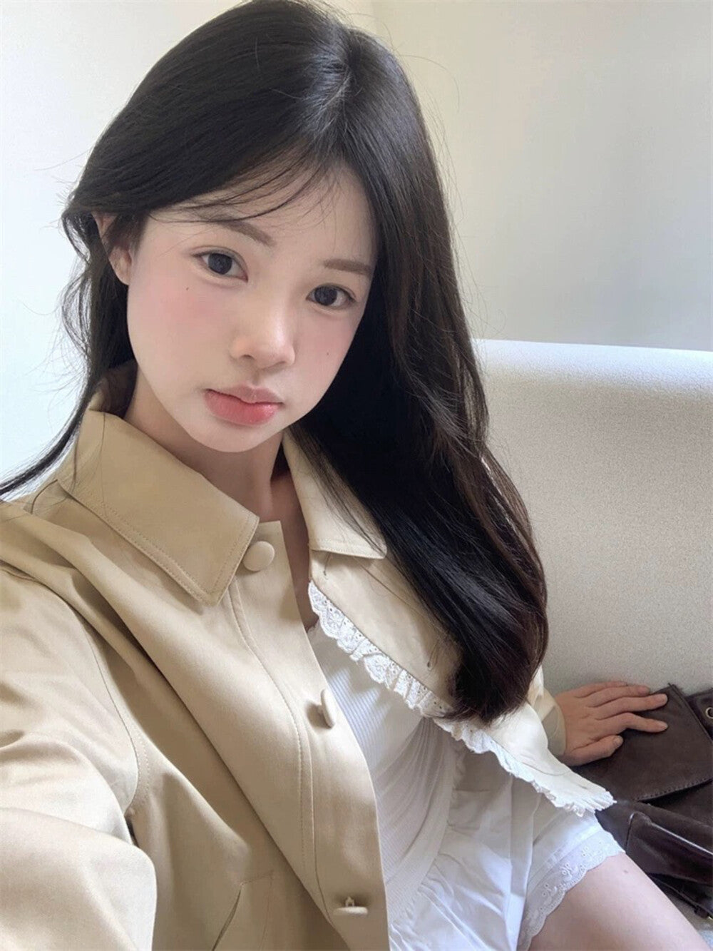 Korean Style Wavy Edge Workwear Short Jacket