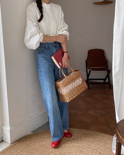 ランタンスリーブシャツ