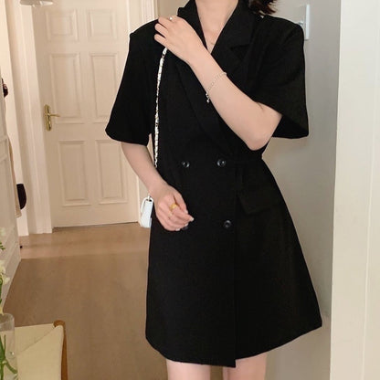 Tie Belt Blazer Dress