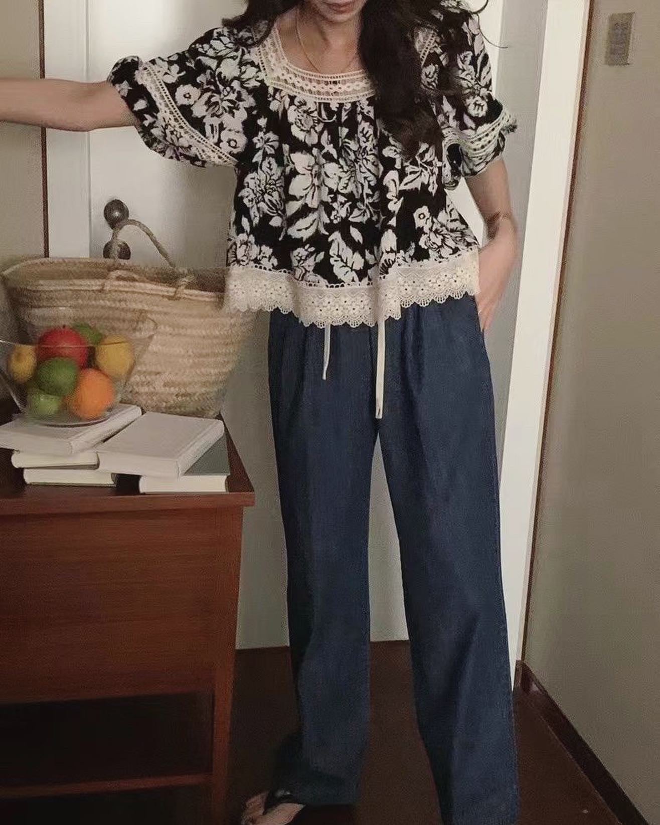 Ethnic Floral Blouse