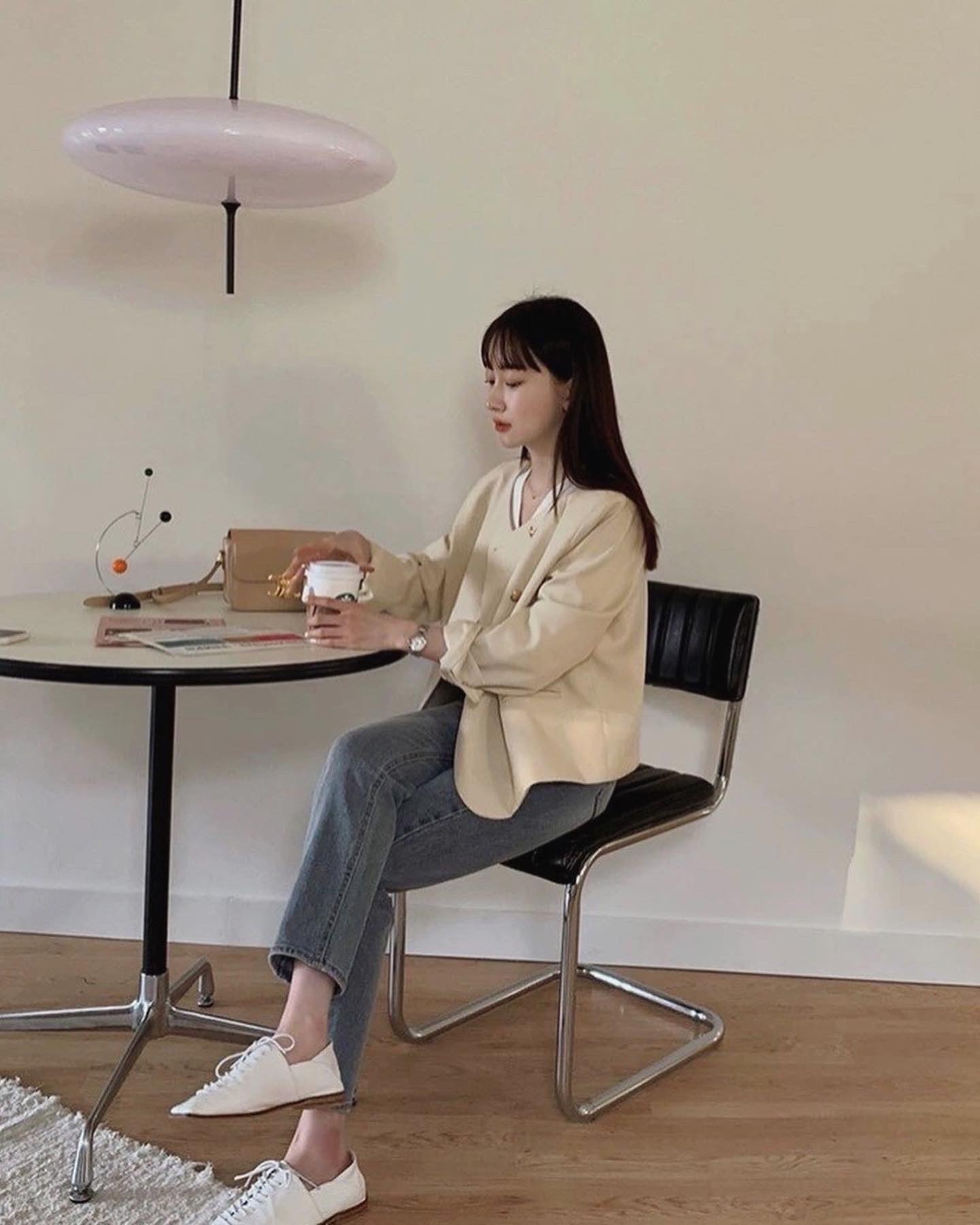 クルーネックジャケット