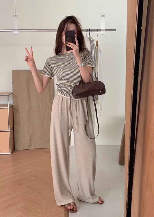 Comfortable Loose Straight-Leg Pants