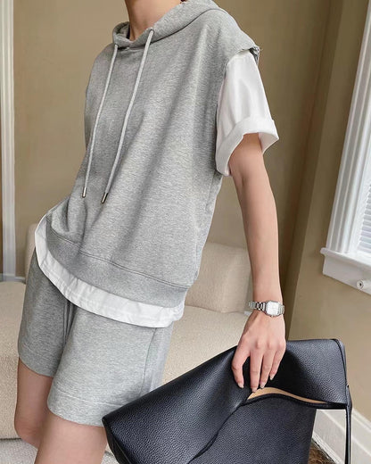 Faux Two-Piece Casual Set