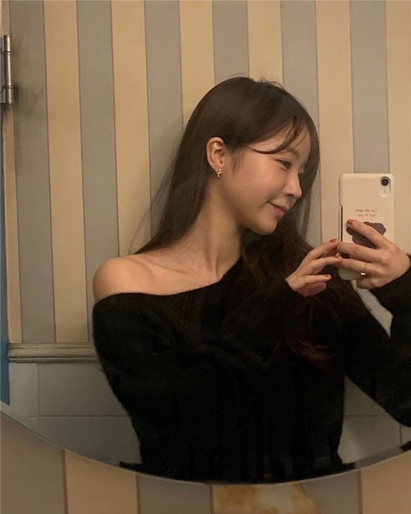 off shoulder針織冷杉top