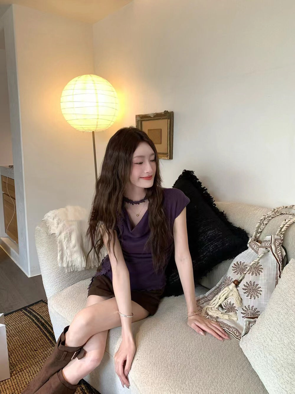 オフショルダートップス