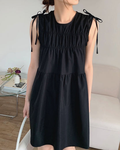 蝶結背心ドレス