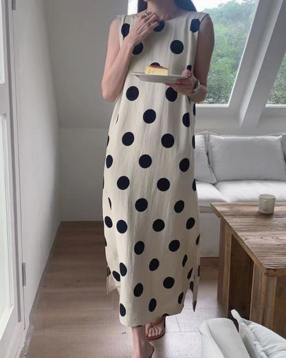 Polka Dot Maxi Dress