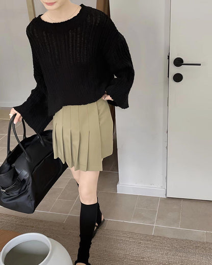 Bell Sleeve Knit Top