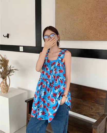 French Vintage Floral Top