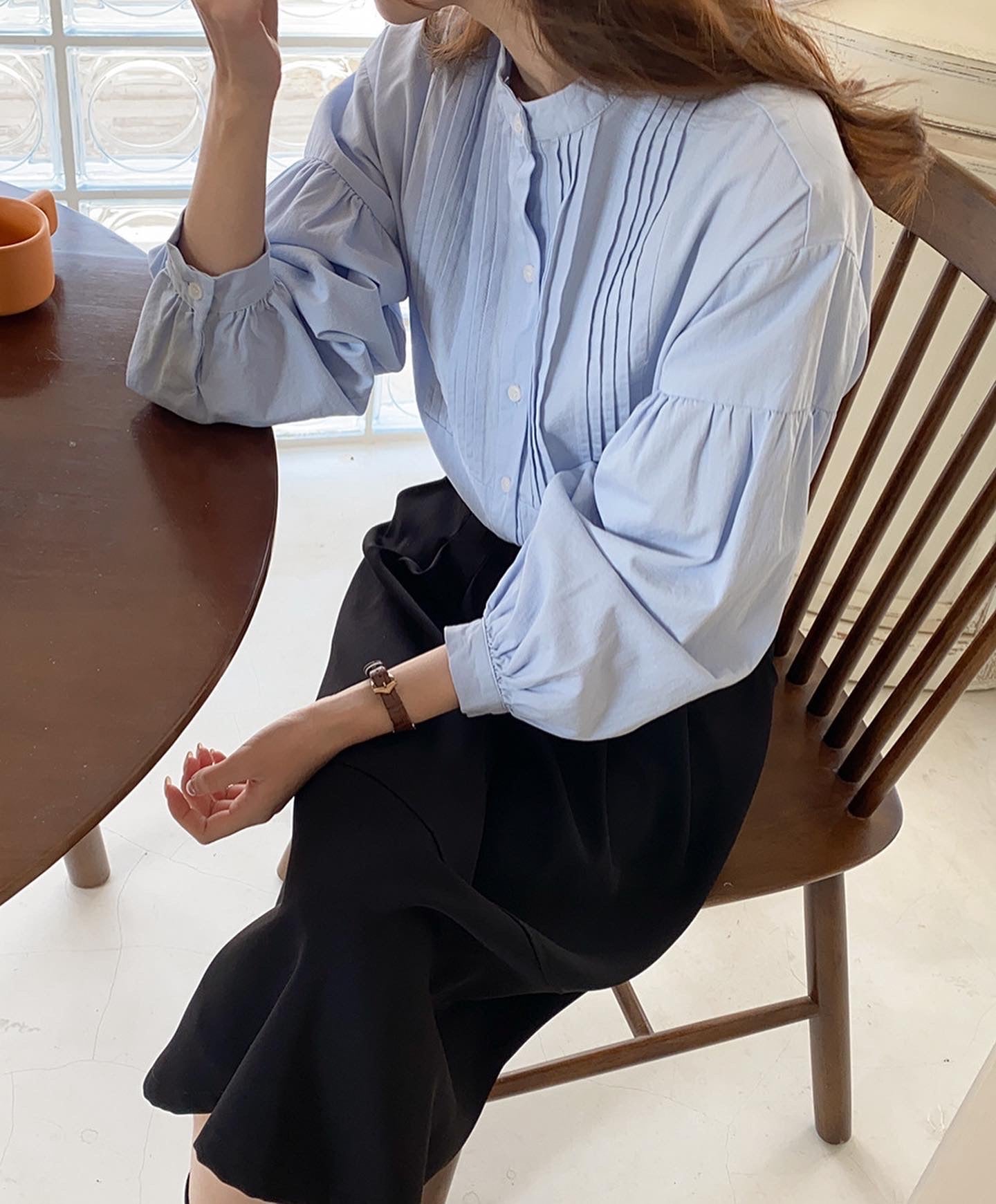 ランタンスリーブシャツ